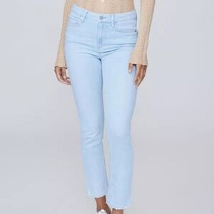 Express Jean Women High Rise Straight Cropped Size 2 Blue Denim Jeans